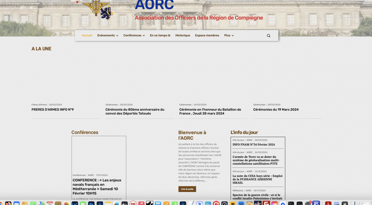 Website main page